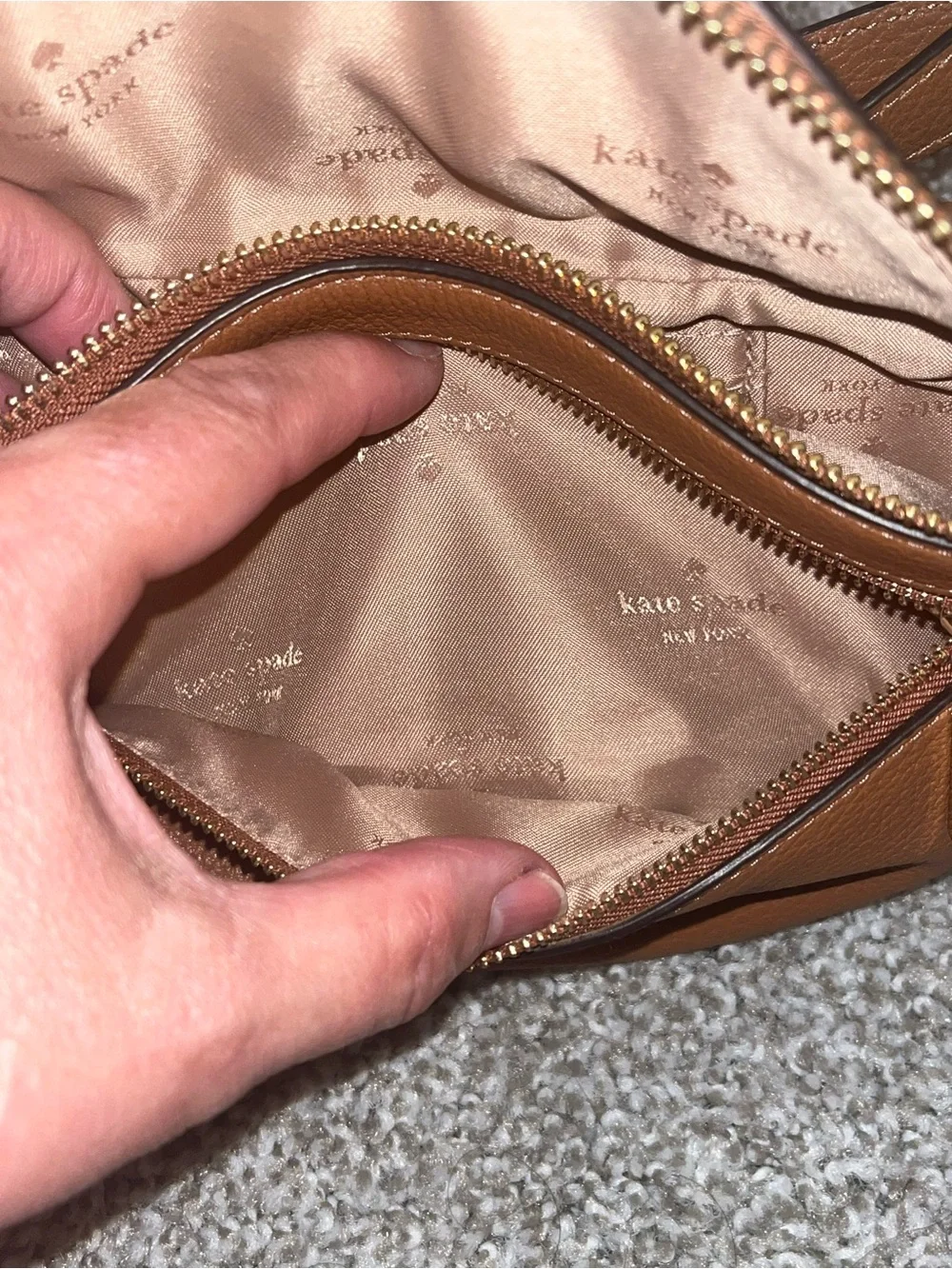 Kate Spade Leila Tan Leather Belt Bag